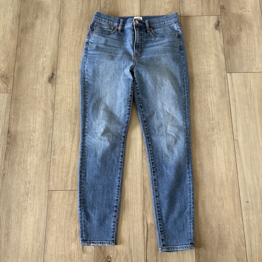 J. CREW Jeans Flaxflower Wash 10" Highest-Rise Toothpick Jean 29